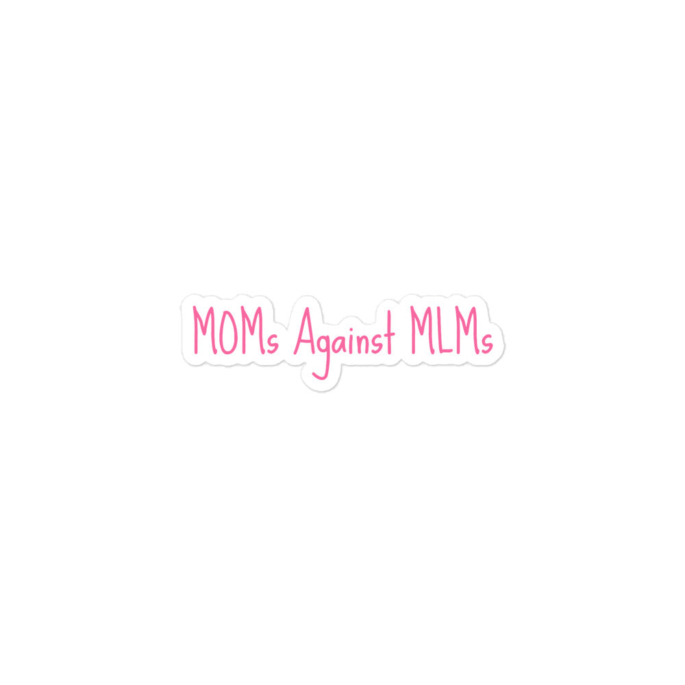 MOMs Against MLMs Sticker - Rose