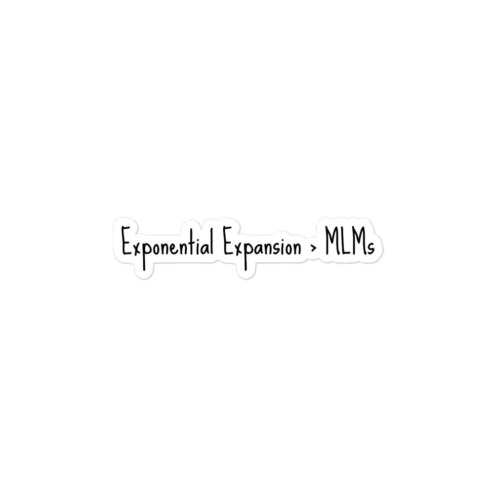 Exponential Expansion > MLMs Sticker - Black