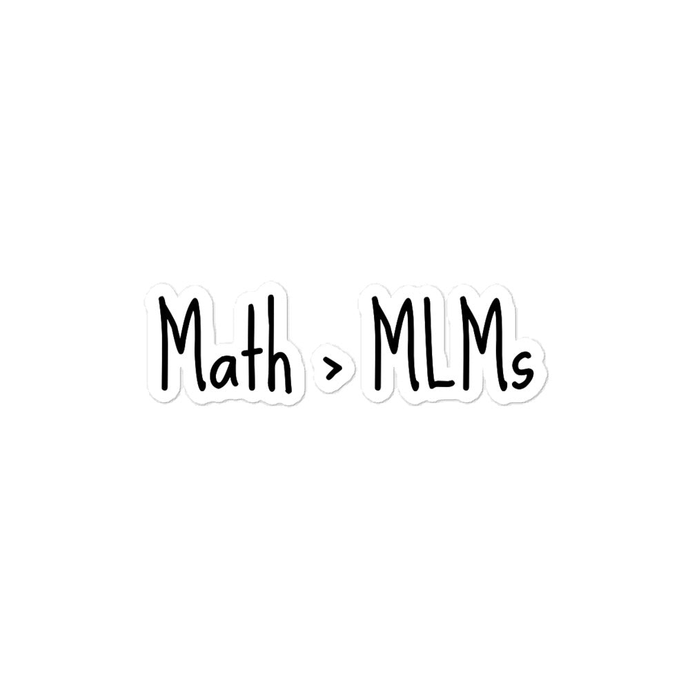 Math > MLMs Sticker - Black