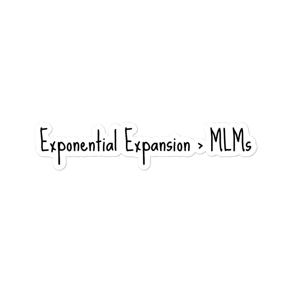 Exponential Expansion > MLMs Sticker - Black